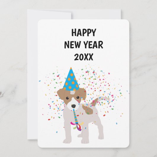 Dog Partners - Animals Holiday New Years Card Feestdagenkaart (Voorkant)