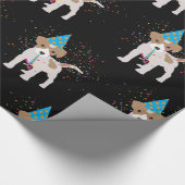 Dog Party - Animals Puppy met een partij Cadeaupapier (Hoek)