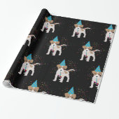 Dog Party - Animals Puppy met een partij Cadeaupapier (Uitgerold)