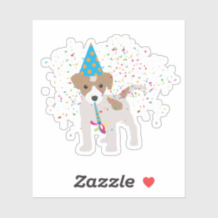 Dog Party - Animals Puppy met een partij Sticker