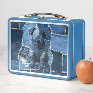 Dog Patchwork Art Denim