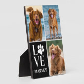 Dog Paw 3 Fotocollage Pet Lover Fotoplaat (Zijkant)