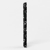 Dog paw-afdruk in Hoesje-Mate iPhone case met wit  (Achterkant/rechts)