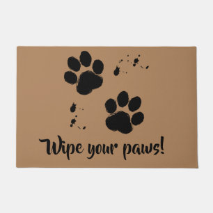 Dog Paw-afdrukken: Veeg je poten af! Deurmat