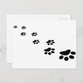 Dog Paw Briefkaart (Voorkant / Achterkant)