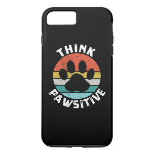 Dog Paw denk positief Hondenliefhebber iPhone 8 Plus / 7 Plus Hoesje