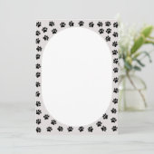 Dog Paw drukt ovaal vorm af (Staand voorkant)