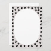 Dog Paw drukt ovaal vorm af (Voorkant / Achterkant)