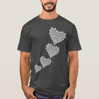 Dog Paw Heart Hondenliefhebber Hondeneigenaar Baby T-shirt
