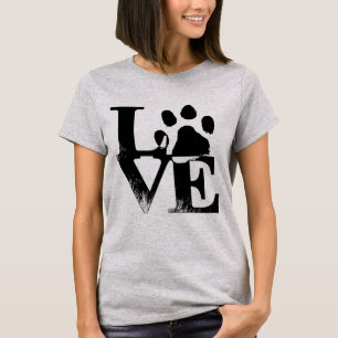Dog Paw LOVE T-shirt