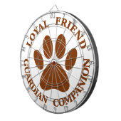 Dog Paw Loyal Friend Dartbord (Voorkant Rechts)