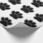 Dog Paw met contouren Cadeaupapier (Hoek)
