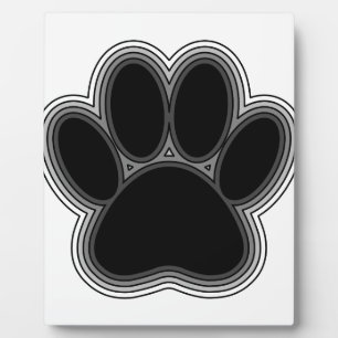 Dog Paw met contouren Fotoplaat