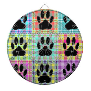 Dog Paw Pattern Quilt Dartbord