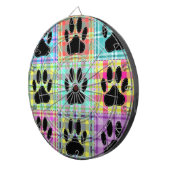 Dog Paw Pattern Quilt Dartbord (Voorkant Rechts)