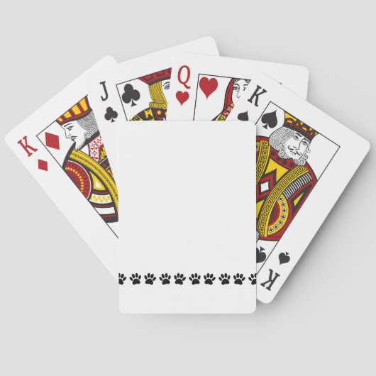 Dog Paw Pattern Speelkaarten (Achterkant)