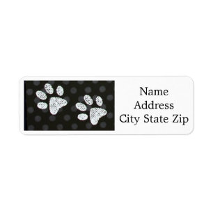 ***DOG PAW PRINT** ADDRESS ETIKET