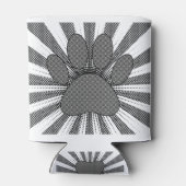 Dog Paw Print Manga Style Blikjeskoeler (Achterkant)