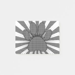 Dog Paw Print Manga Style Post-it® Notes