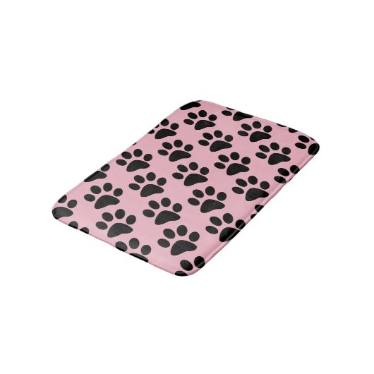 Dog Paw Print Pattern Badmat (Gekanteld)