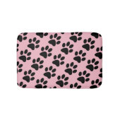 Dog Paw Print Pattern Badmat (Voorkant)