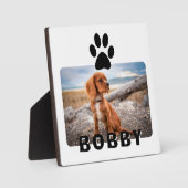 Dog Paw Print Pet Aangepaste foto Fotoplaat (Voorkant)
