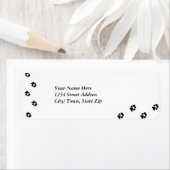 Dog Paw Print Return Address Label (Insitu)
