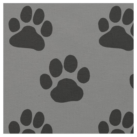 Dog Paw-printers, gevarieerd zwart en grijs Stof (Close Up)