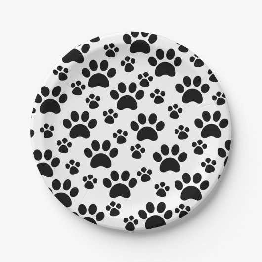 Dog Paw-printers Papieren Bordje (Voorkant)