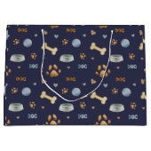 Dog Paw Prints and Botten Cute Groot Cadeauzakje (Voorkant)