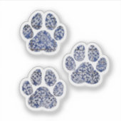 Dog Paw Prints - Portugese tegels Sticker (Voorkant)