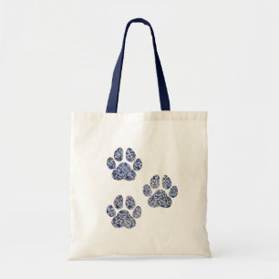 Dog Paw Prints - Portugese tegels Tote Bag