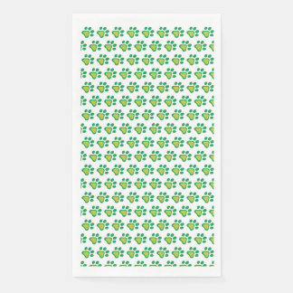Dog Paw Shamrock Pattern | St. Patrick's Day Servet