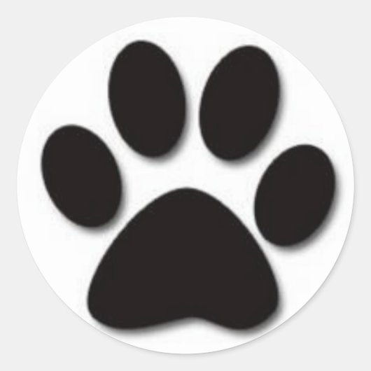 Dog Paw Sticker (Voorkant)