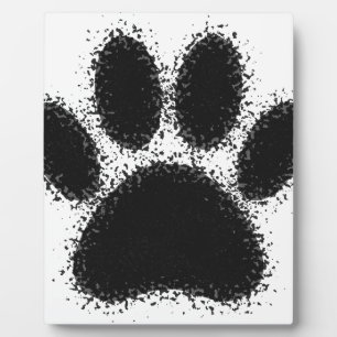 Dog Paw-tekening Fotoplaat
