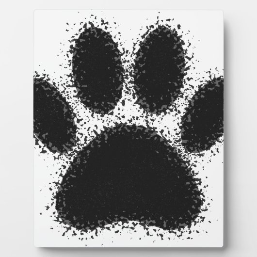 Dog Paw-tekening Fotoplaat (Voorkant)
