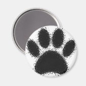 Dog Paw-tekening Magneet (Voorkant / Achterkant)
