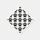 Dog Paw-tekening Servet (Hoek)