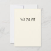 Dog Paw Tracks Custom Cream Off White Bedankkaart (Achterkant)