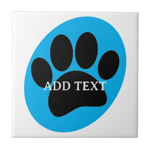 Dog Pawprint Art Tegeltje