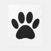 Dog Pawprint Fleece Deken (Voorkant)