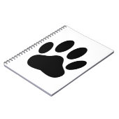 Dog Pawprint Notitieboek (Linkerzijde)