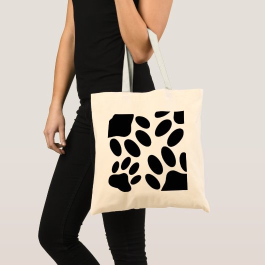 Dog Pawprint Pattern-Canvas tas (Voorkant (product))