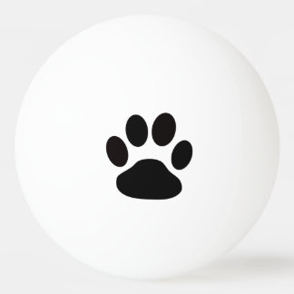 Dog Pawprint ping Pong Ball