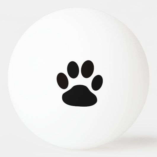 Dog Pawprint ping Pong Ball (Voorkant)