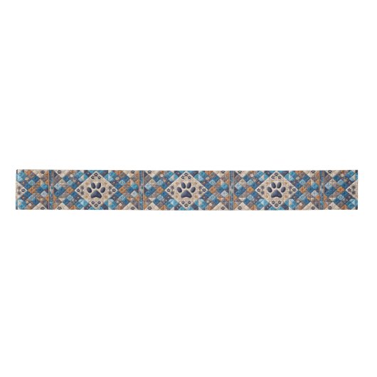 Dog Pawprint Quilt Design Lint (Voorkant)