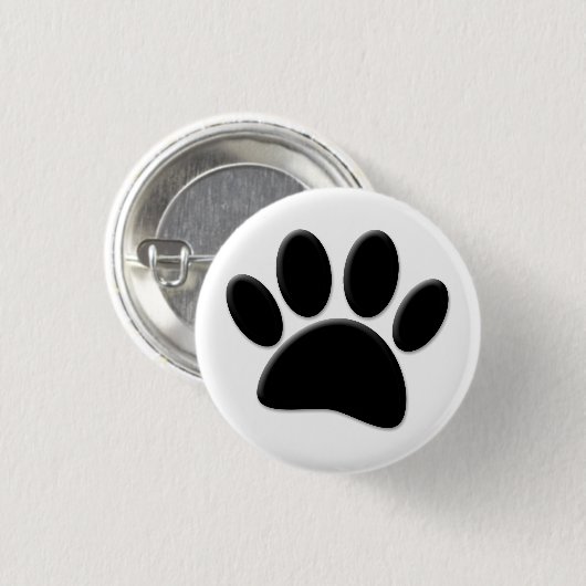 Dog Pawprint Ronde Button 3,2 Cm (Voorkant /achterkant)