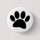 Dog Pawprint Ronde Button 3,2 Cm (Voorkant)
