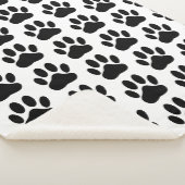 Dog Pawprint Sherpa Deken (3/4)
