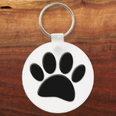 Dog Pawprint Sleutelhanger (Achterkant)